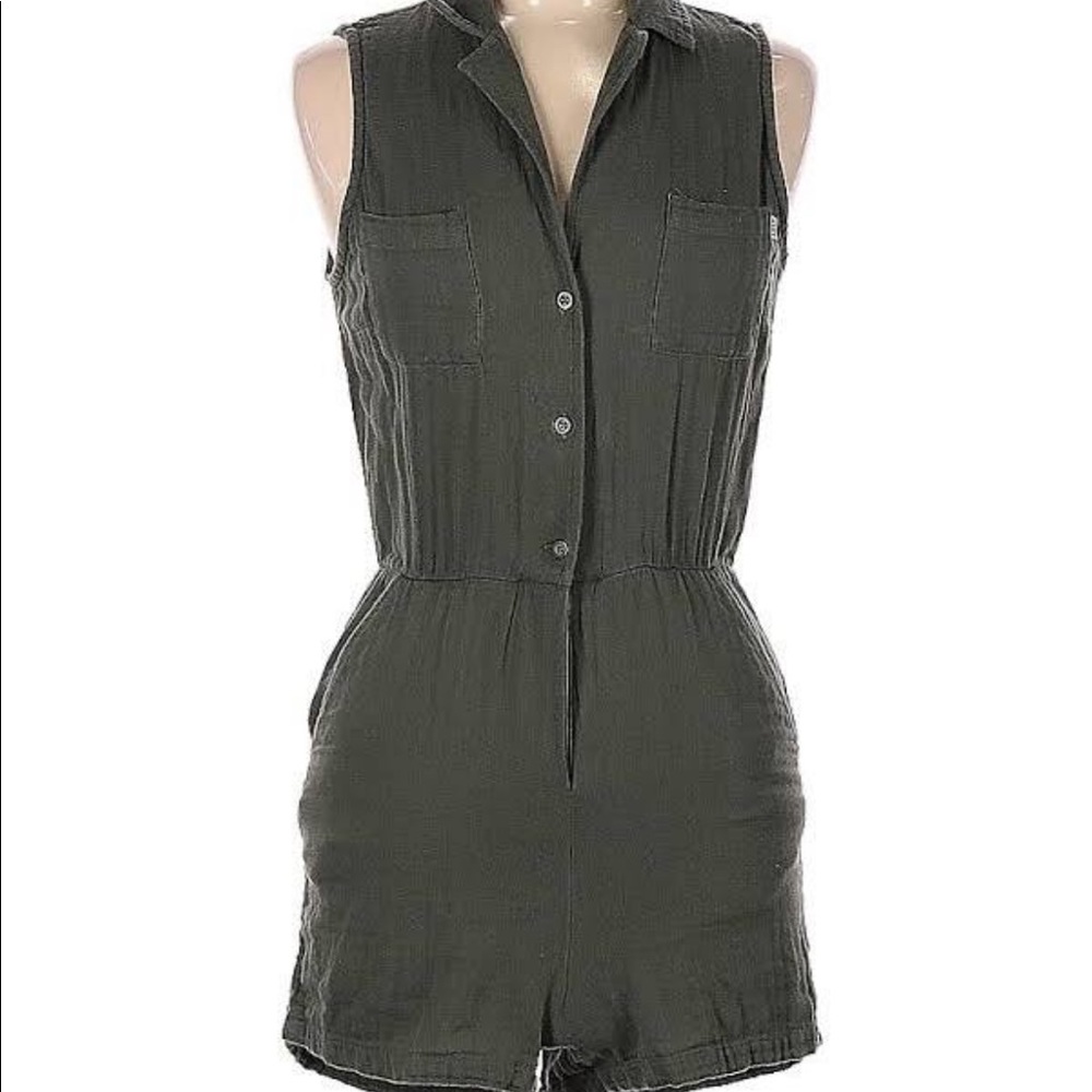 Obey linen romper